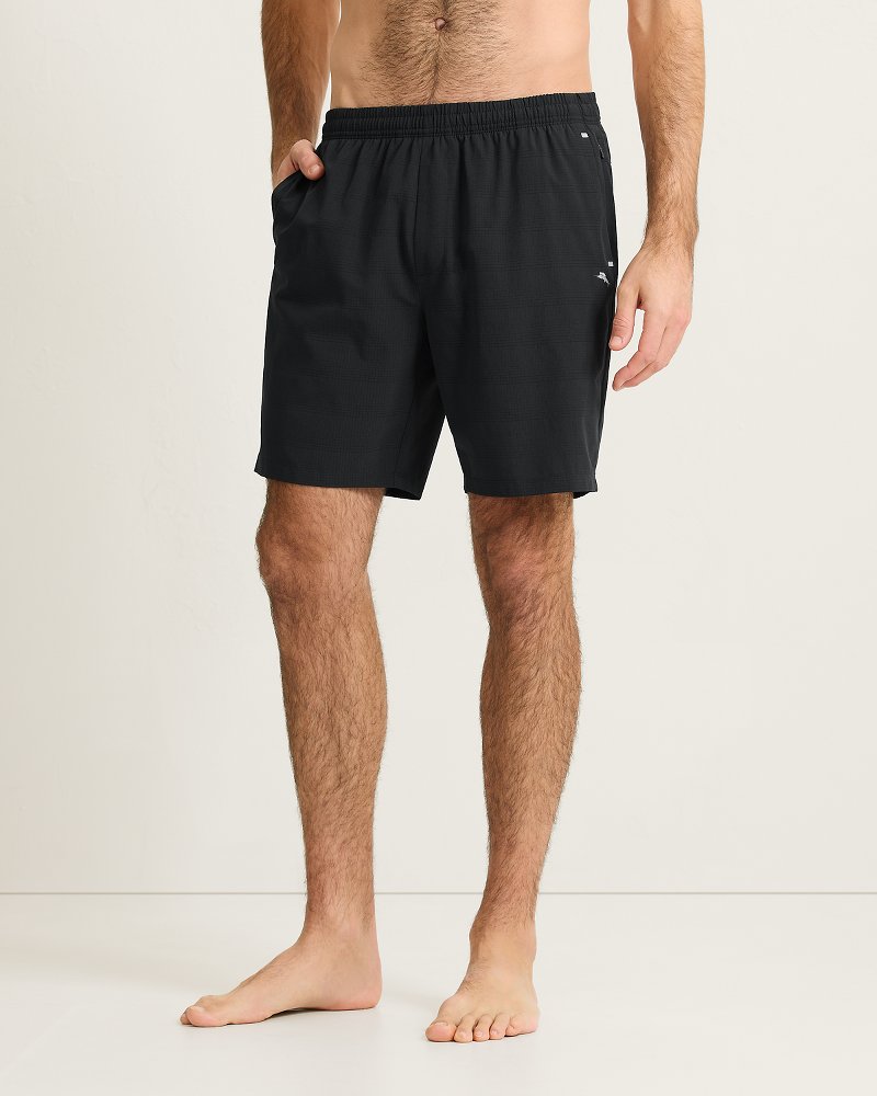 Huntington Bay E-Waist Hybrid 8-Inch Shorts - Black