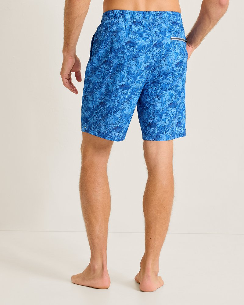 Huntington Jungle Fade 8-Inch Hybrid Shorts - Cobalt Sea