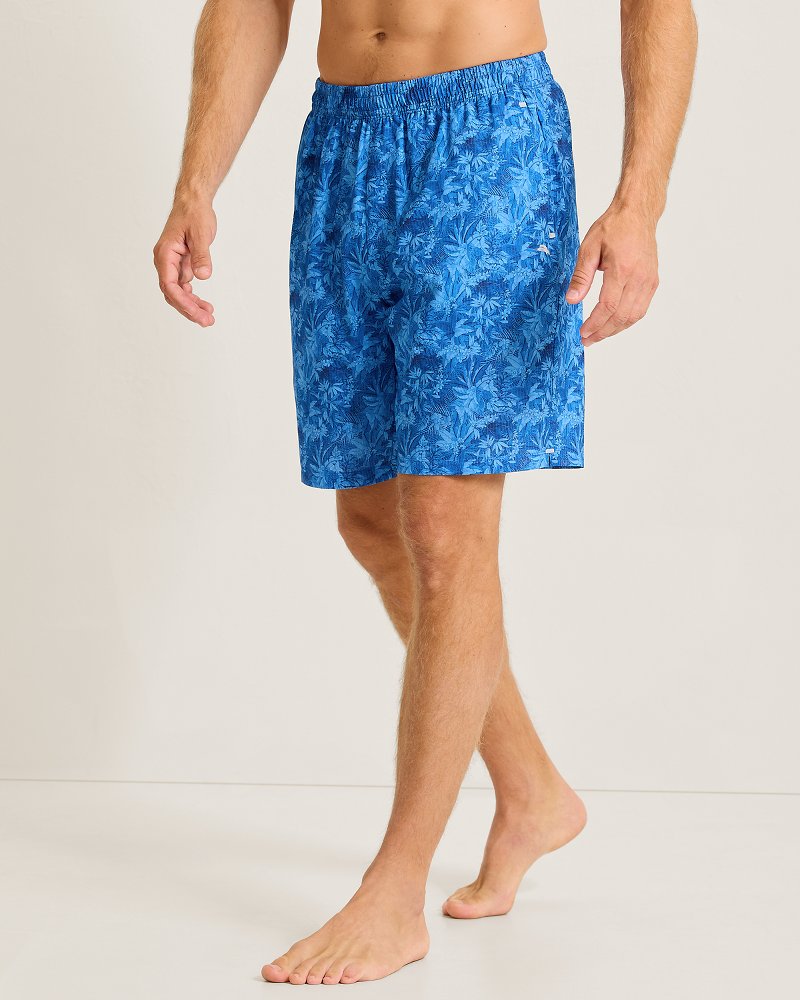 Huntington Jungle Fade 8-Inch Hybrid Shorts - Cobalt Sea