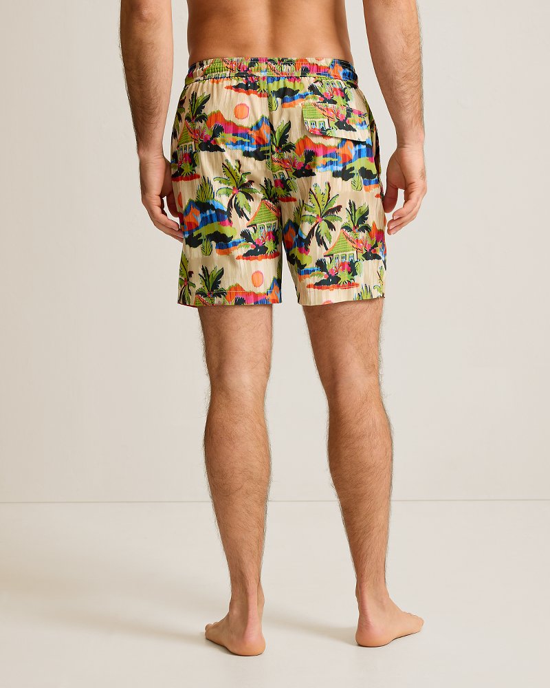 Naples Cabana Skies 6-Inch Swim Trunks - Tanned