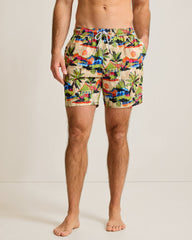 Naples Cabana Skies 6-Inch Swim Trunks - Tanned