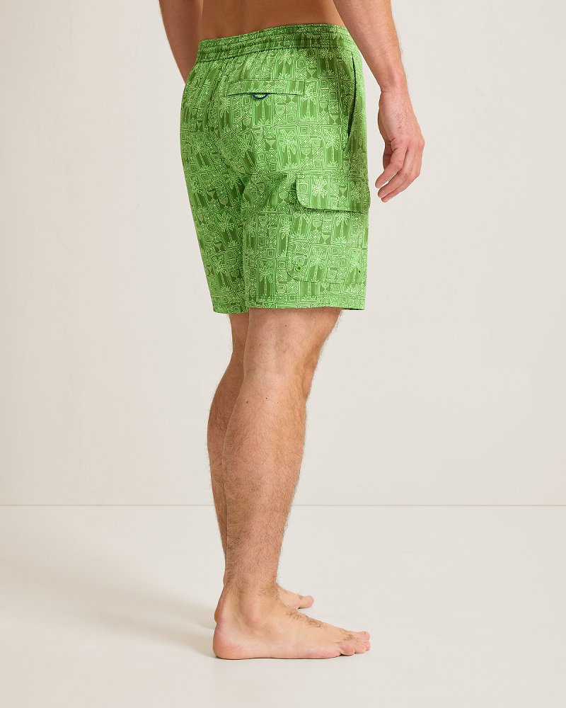 Baja Palm Tini 8-Inch Boardshorts - Elm