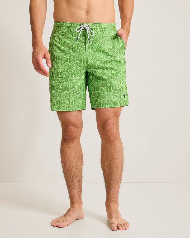 Baja Palm Tini 8-Inch Boardshorts - Elm