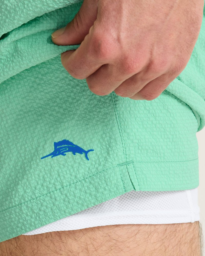 Naples Shores 6-Inch Swim Trunks - Turq Cabbage