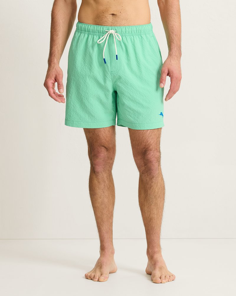 Naples Shores 6-Inch Swim Trunks - Turq Cabbage