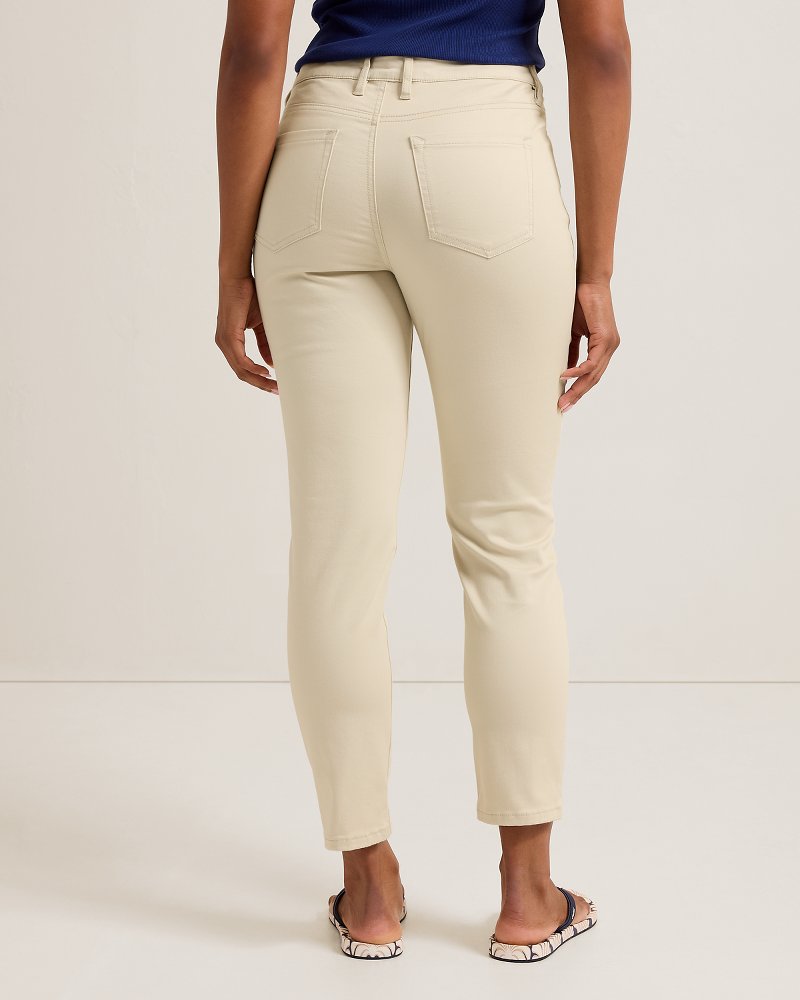 Boracay Beach High-Rise Ankle Jeans - Moonbeam