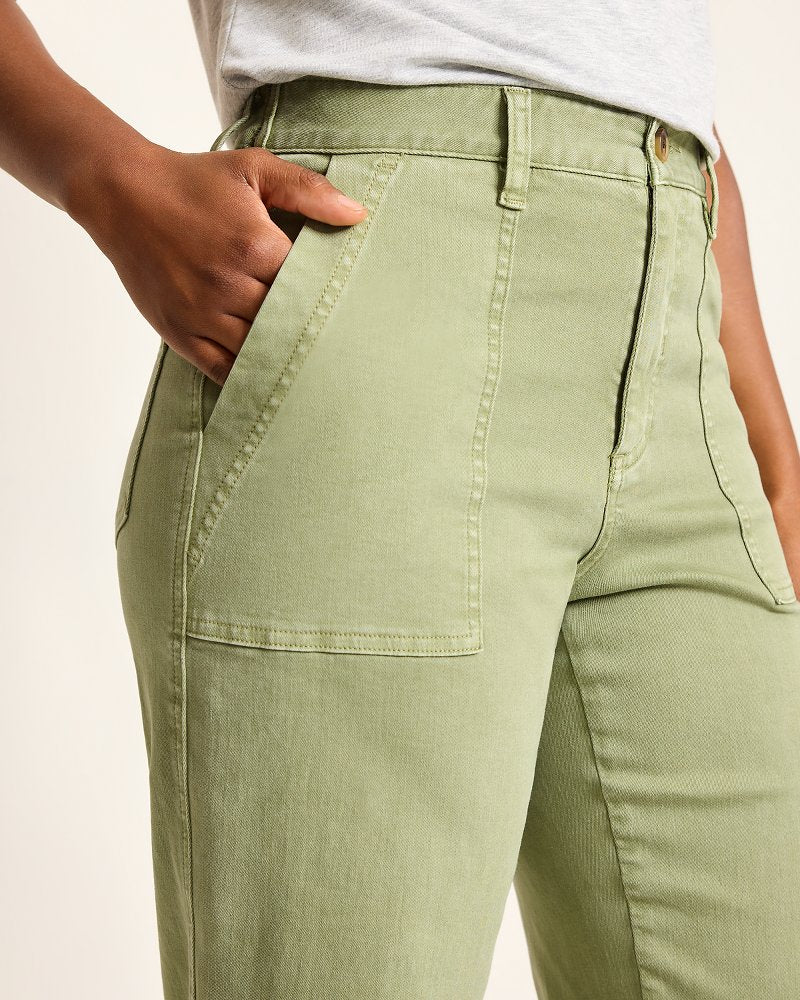 Boracay Cropped Field Pants - Dusty Thyme