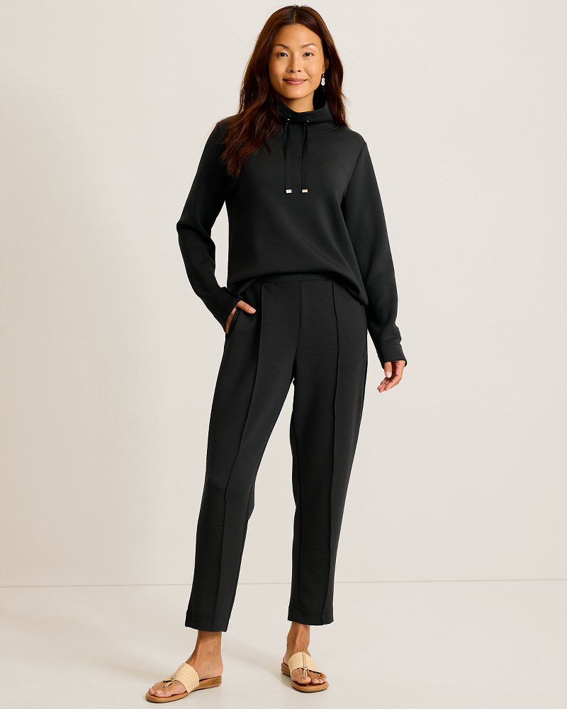 Palm Voyage Pintuck Pants - Black