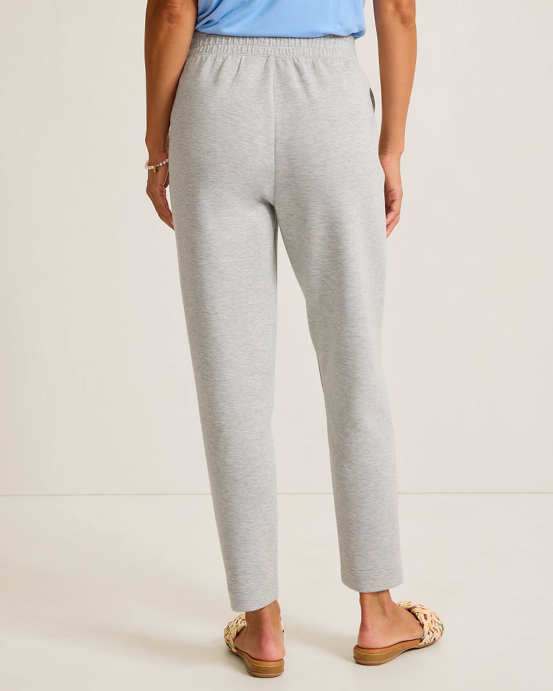Palm Voyage Pintuck Pants - Pearl Grey Hthr