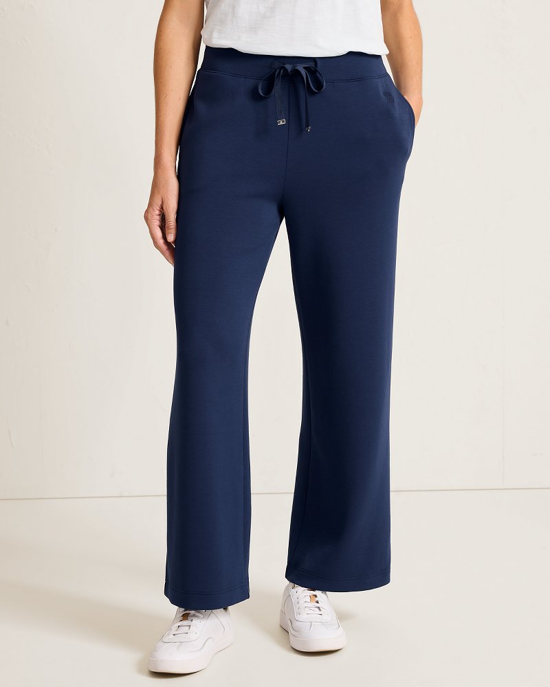 Palm Voyage Wide-Leg Pants - Coastline