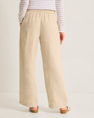 Two Palms High-Rise Linen Easy Pants - Natural
