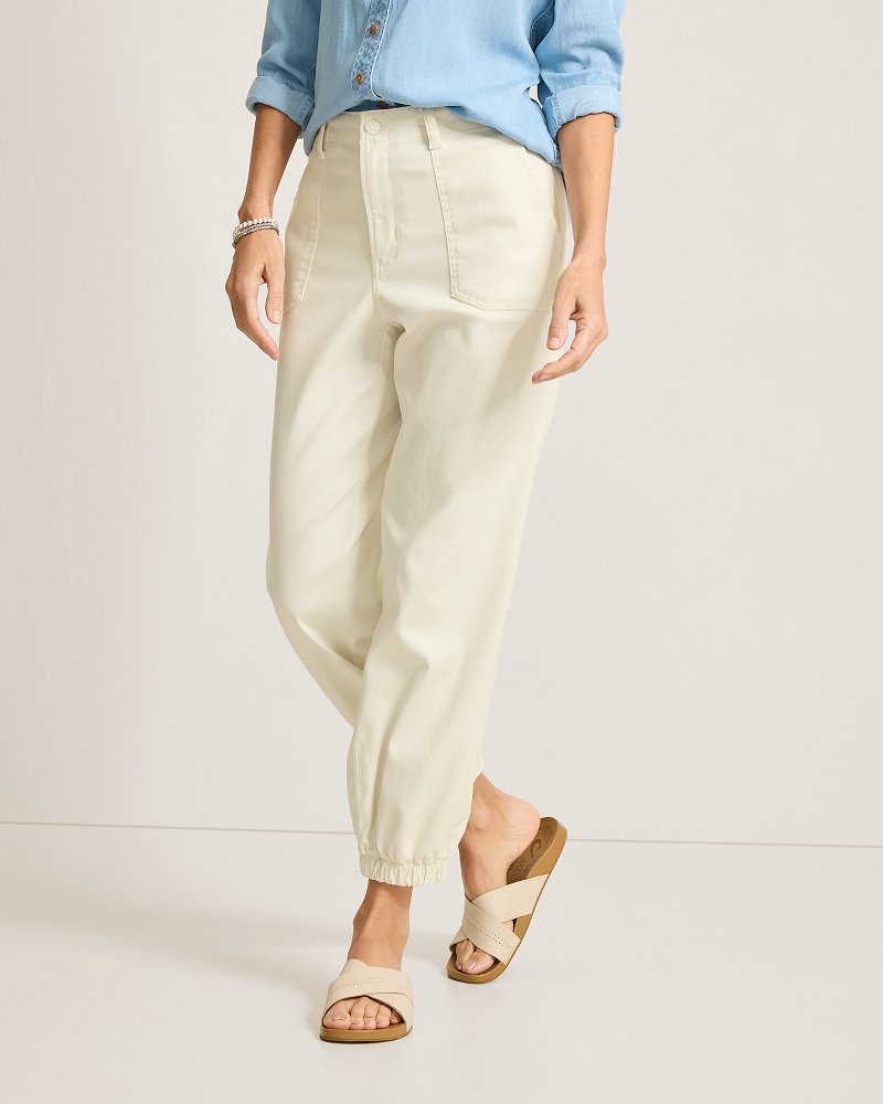 Stretch-Twill Joggers - Vanilla Ice