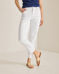 Ella Mid-Rise Slim Boyfriend Jeans - Sugar Wash
