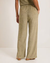 Suncoast Loop Terry Wide-Leg Pants - Sea Clay