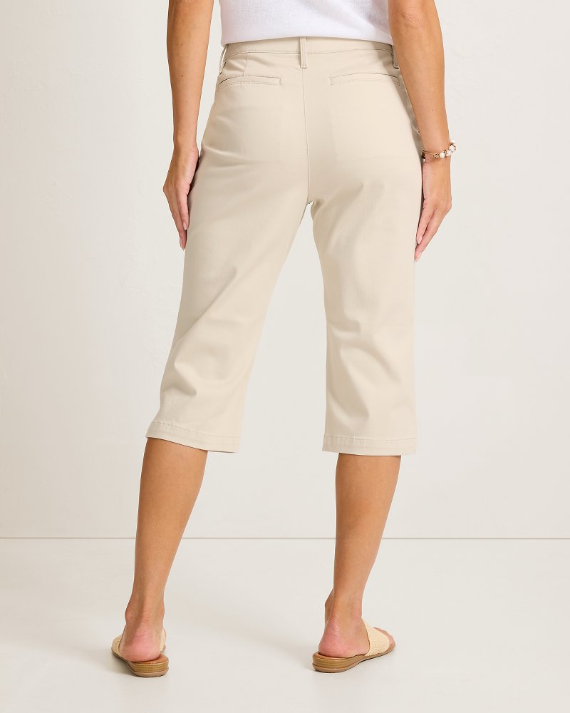 Boracay Beach High-Rise Capris - Moonbeam