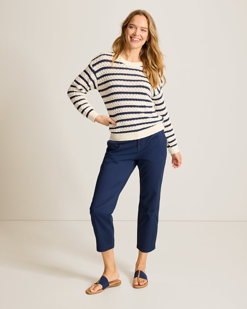 Coastal Beach Cropped Chino - Coastline