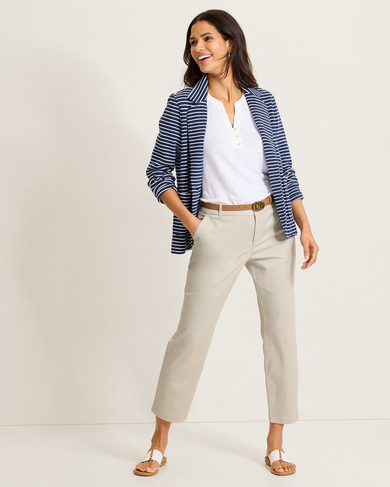 Coastal Beach Cropped Chino - Khaki Sand