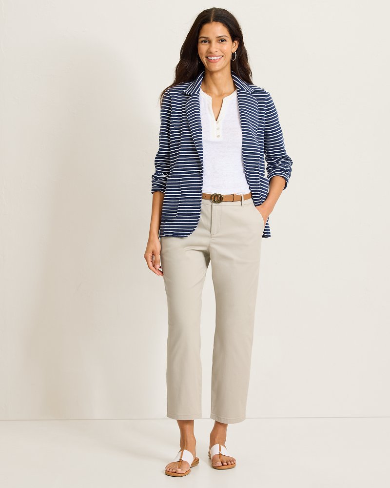 Coastal Beach Cropped Chino - Khaki Sand