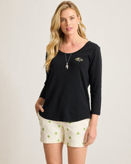 NFL Ashby Isles 3/4-Scoop-Neck T-Shirt - baltimore_ravens