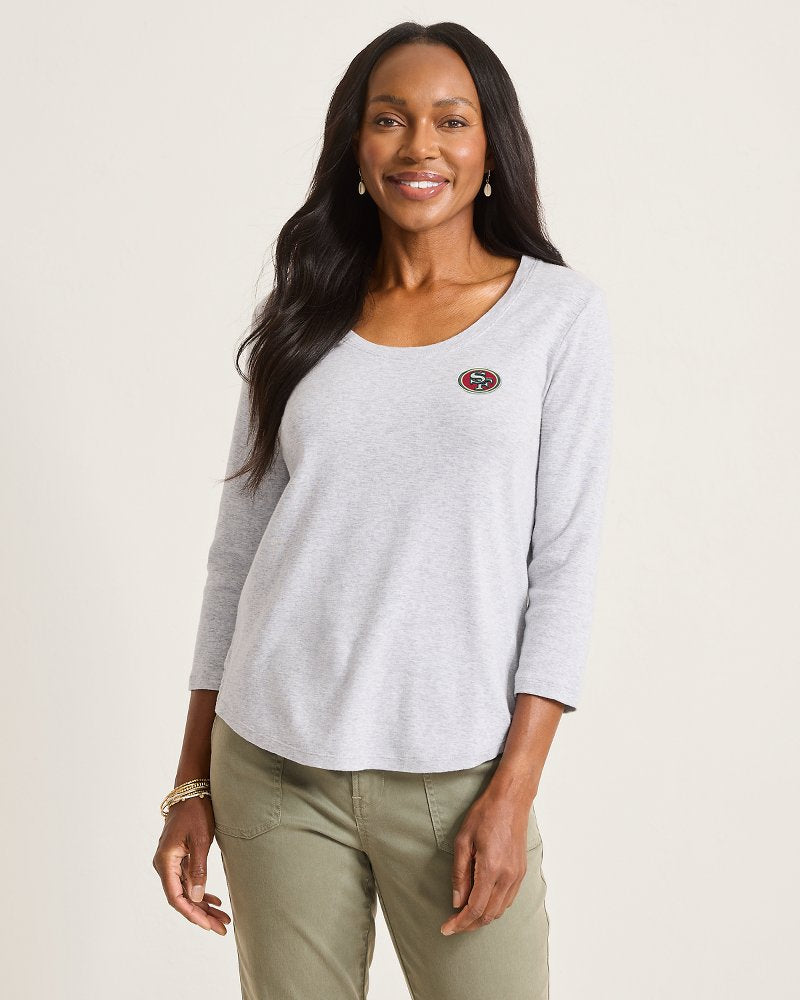 NFL Ashby Isles 3/4-Scoop-Neck T-Shirt - san_francisco_49ers