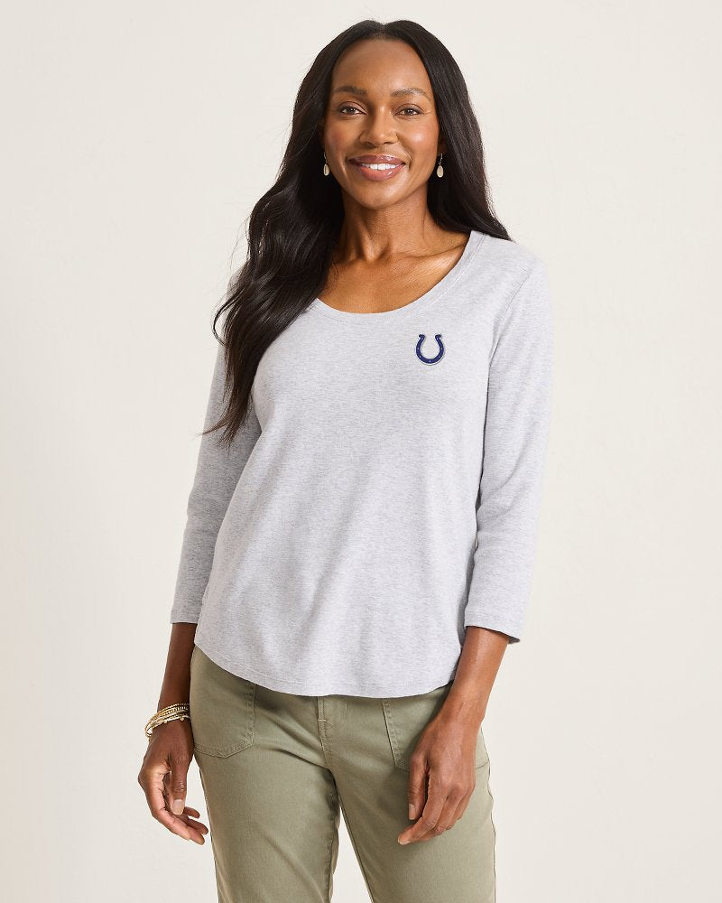 NFL Ashby Isles 3/4-Scoop-Neck T-Shirt - indianapolis_colts