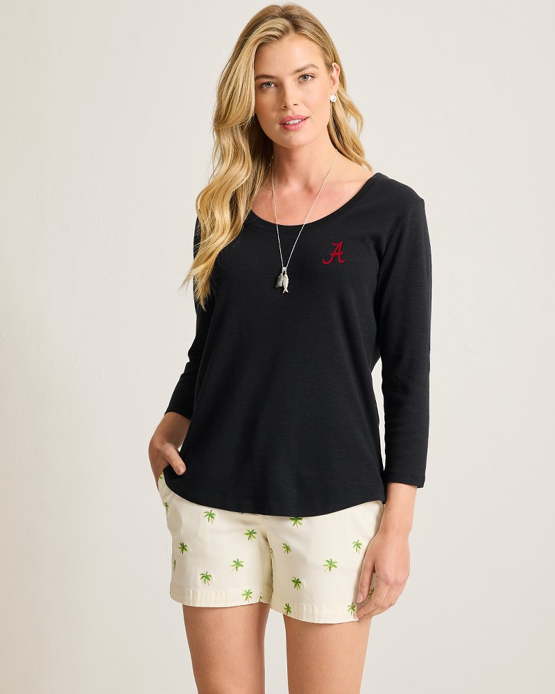 Collegiate Ashby Isles 3/4-Scoop-Neck T-Shirt - alabama