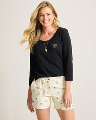 Collegiate Ashby Isles 3/4-Scoop-Neck T-Shirt - washington