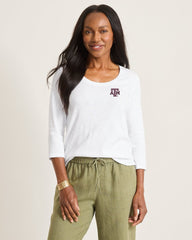 Collegiate Ashby Isles 3/4-Scoop-Neck T-Shirt - texas_a&m