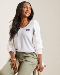 Collegiate Ashby Isles 3/4-Scoop-Neck T-Shirt - TCU