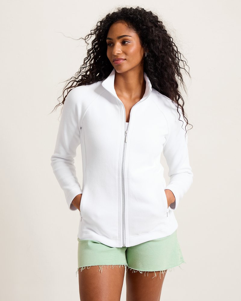 Aruba Full-Zip Sweatshirt - White