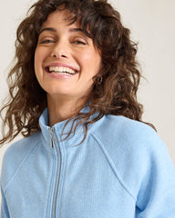 Aruba Full-Zip Sweatshirt - Chambray Blue Heather