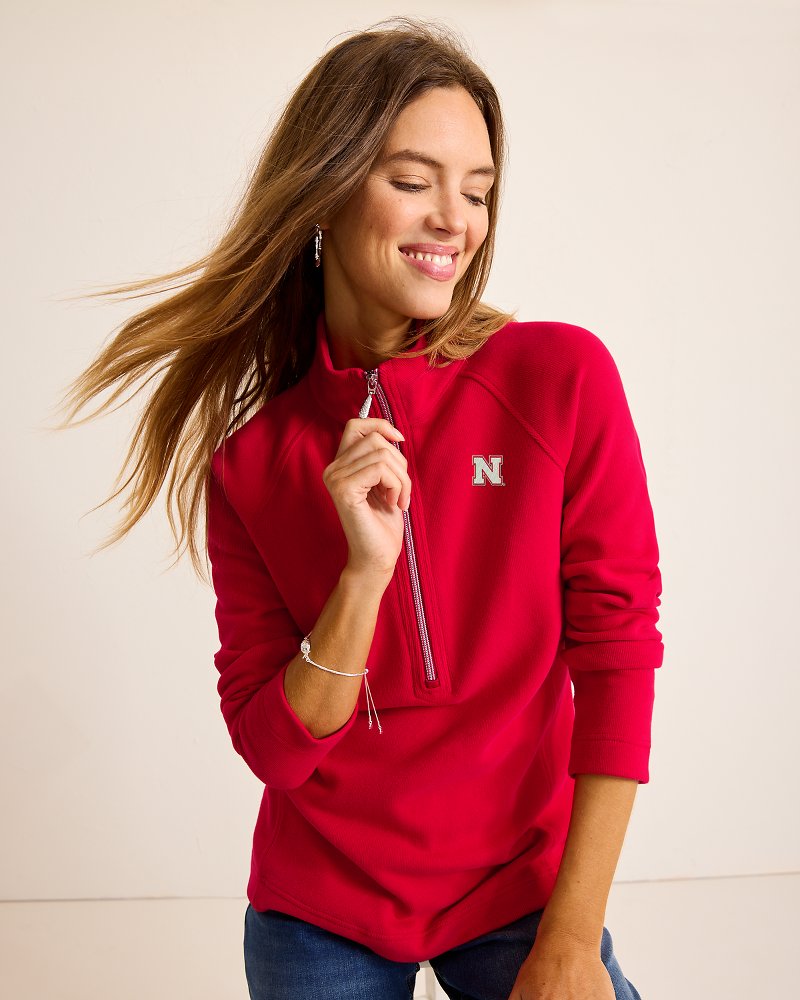 Collegiate Aruba Half-Zip Sweatshirt - nebraska