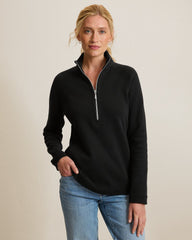 Aruba Half-Zip Sweatshirt - Black