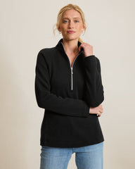 Aruba Half-Zip Sweatshirt - Black