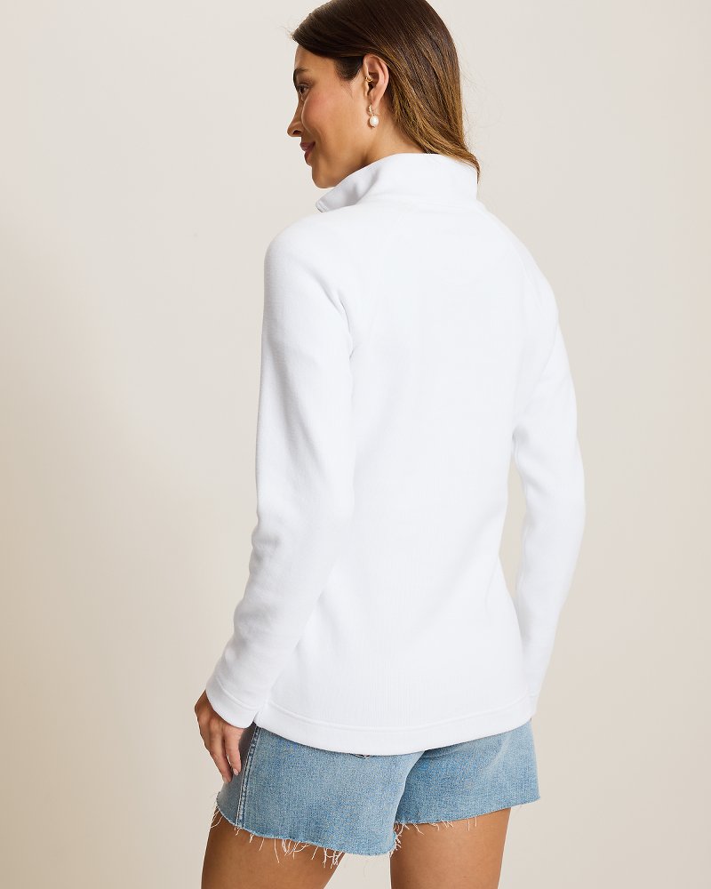 Aruba Half-Zip Sweatshirt - White