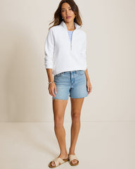 Aruba Half-Zip Sweatshirt - White