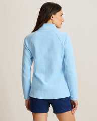 Aruba Half-Zip Sweatshirt - Chambray Blue Heather