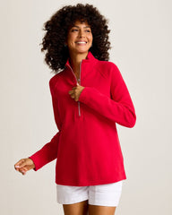 Aruba Half-Zip Sweatshirt - Tango Red