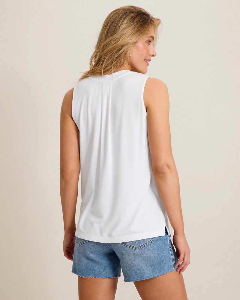 Kauai V-Neck Tank Top - White
