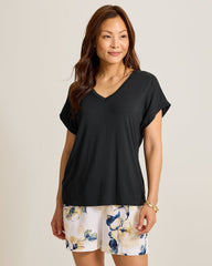 Kauai V-Neck T-Shirt - Black