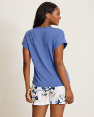 Kauai V-Neck T-Shirt - Sanibel Blue