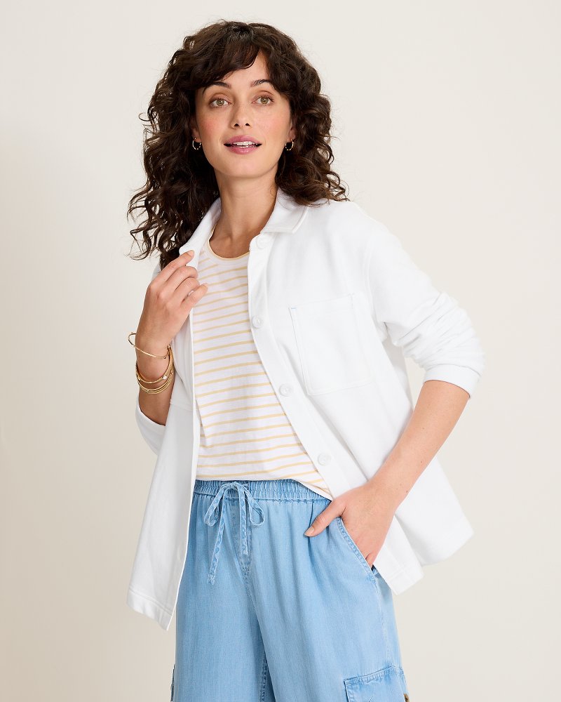 Marina Del Mar Shirt Jacket - White