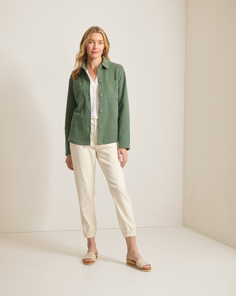Marina Del Mar Shirt Jacket - Dark Jade