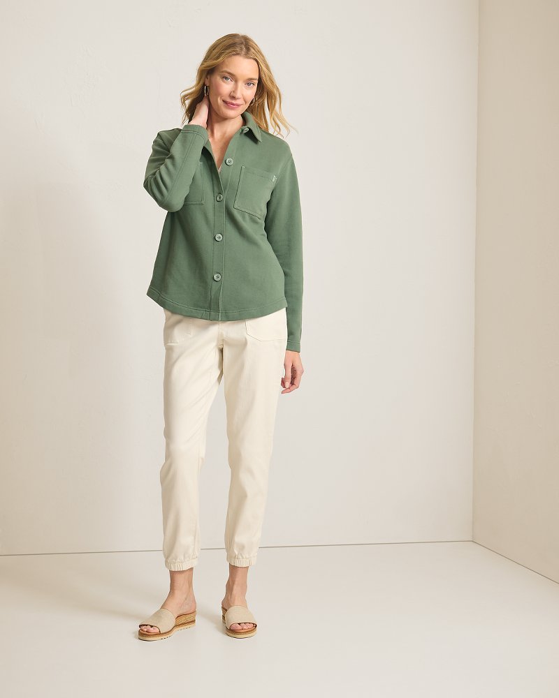 Marina Del Mar Shirt Jacket - Dark Jade