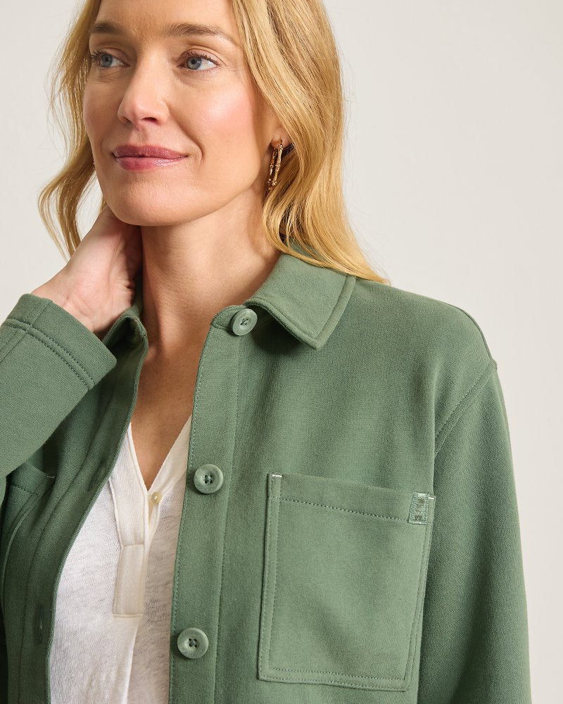 Marina Del Mar Shirt Jacket - Dark Jade