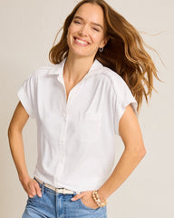 Kauai Hybrid Camp Shirt - White
