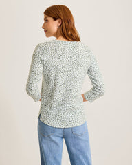 Ashby Isles Lux Leo 3/4-Sleeve T-Shirt - Aloe