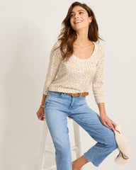 Ashby Isles Lux Leo 3/4-Sleeve T-Shirt - Crouton