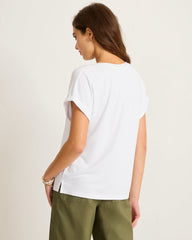 Kauai Split-Neck T-Shirt - White