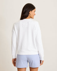 Marina Del Mar V-Neck Sweatshirt - White